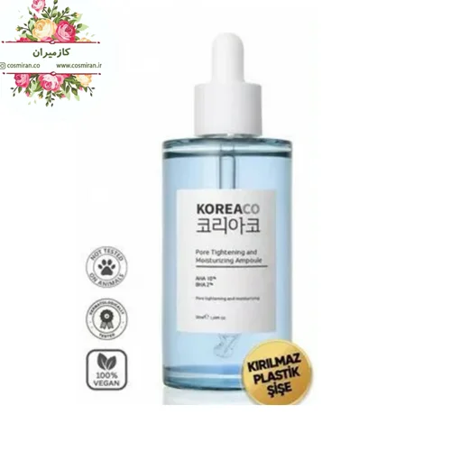 سرم احیا کننده و مرطوب کننده و جمع کننده منافذ کره اکو KOREACO Aha & Bha کره ای
